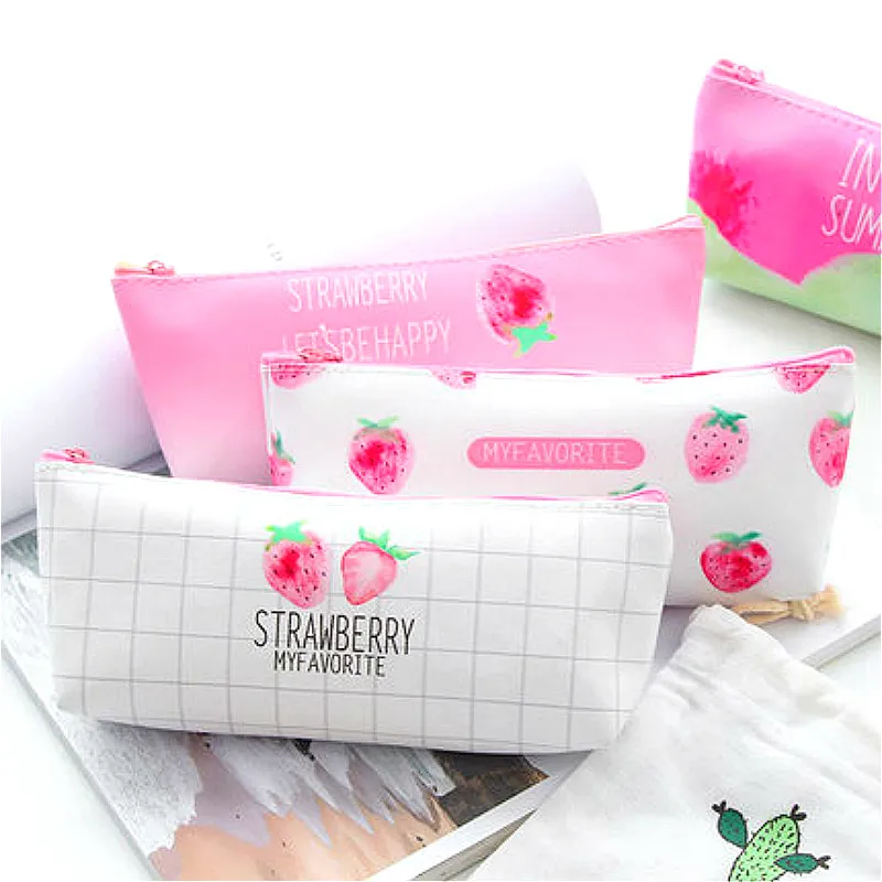 

Hot Sale 1pcs Little Berry Pencil Case Quality School Supplies Stationery Gift Pencilcase School Cute Pencil Box School Tools