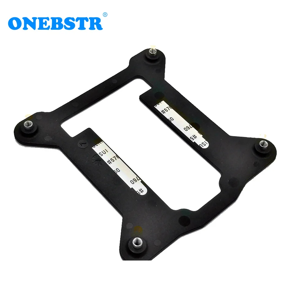 RLECS 2 Staffe Di Raffreddamento Regolabili Per CPU - Backplane In Plastica Per Intel 775/1155/1156/1366, Colore Giallo/nero