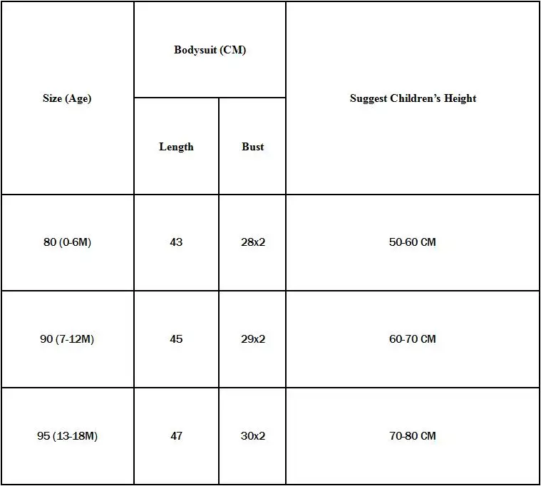 aliexpress size chart