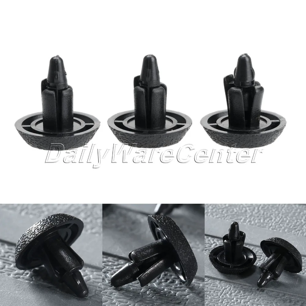 50Pcs Car Clips Fit Hole 7mm Plastic Rivet Guard Mat Retaining Clips