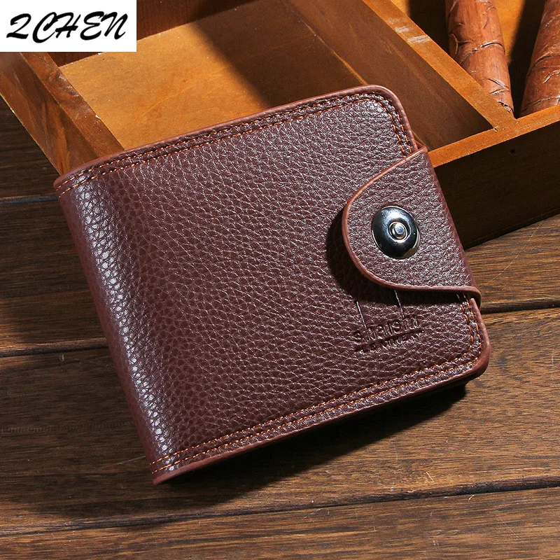 Men Wallets Fashion Mens Wallet with Coin Bag Zipper Small Money Purses Dollar Slim Purse Money Clip Wallet Buckle wholesale 393