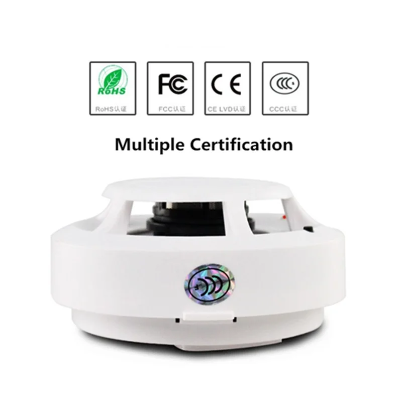 

Smoke Detector High Sensitive Fire Alarm Sensor Home Office Warehouse Security Quick Reaction Wireless Fire Protection Equipment