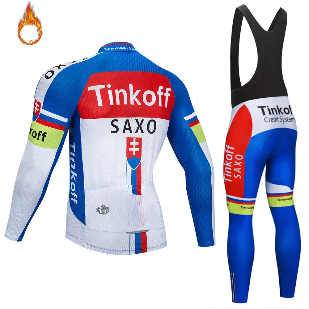 Tinkoff одежда для велоспорта Pro Team зимние теплые флисовые мужские майки для велоспорта MTB велосипед Майо Ropa Ciclismo Спортивная одежда