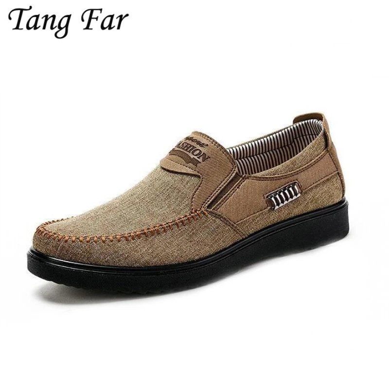 

Cotton Fabric Handmade Men Casual Shoes Big Size 47-39 Simple and Gentleman Style Men's Loafers Fashion Breathable Sneakers