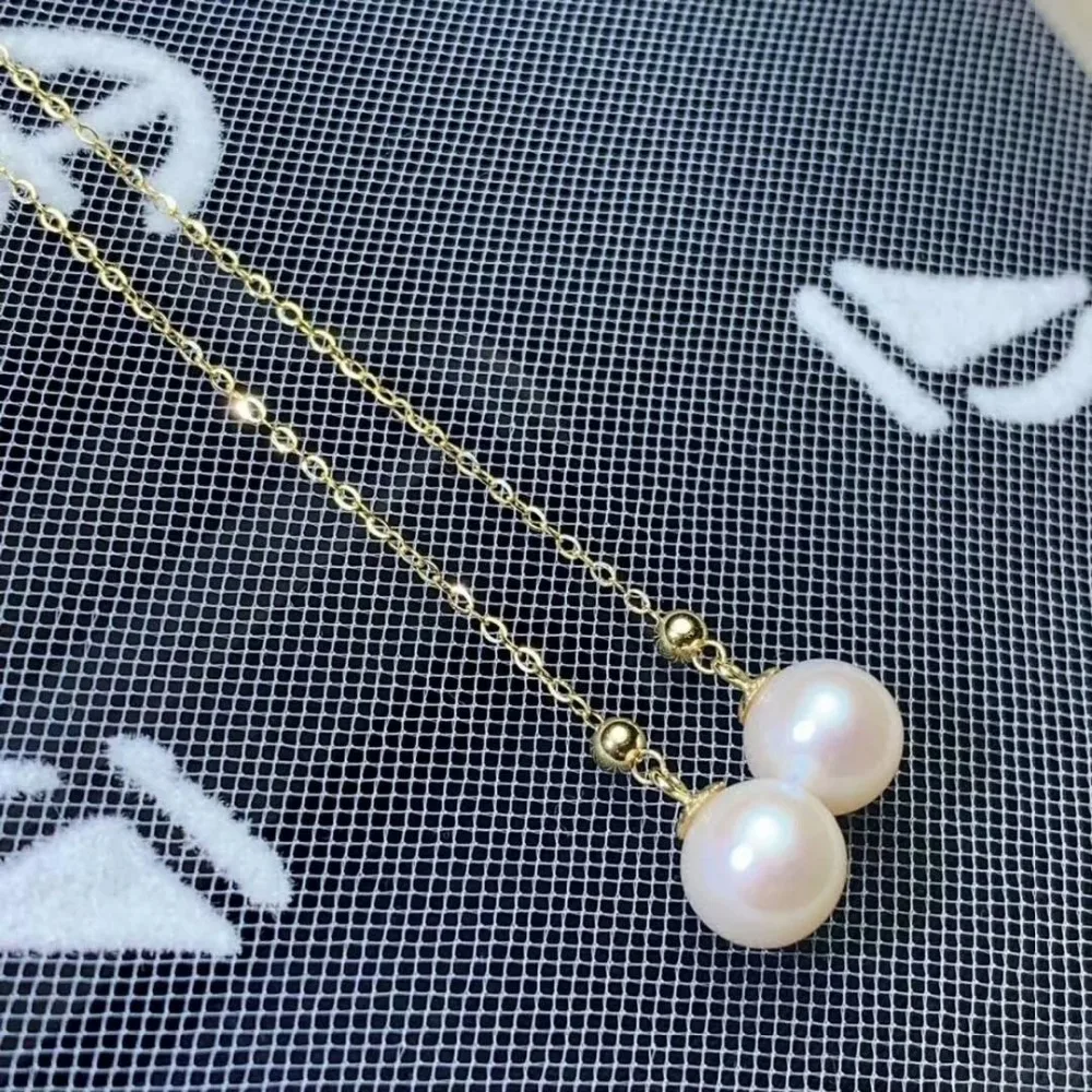 

shilovem 18k yellow Natural southsea pearls Drop Earrings fine Jewelry women trendy anniversary party new gift myme7-8zz