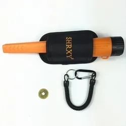 Enhanced Waterproof Handheld Metal Detector with Bracelet and Precision Pinpointing Capability (ORANGE)