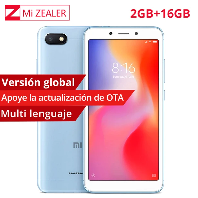 Глобальная версия Xiaomi Redmi 6A 6 2 GB Оперативная память 16 Гб Встроенная память телефона 5,45 "18:9 полный Экран MTK Helio A22 4 ядра 13MP Камера