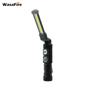 

High Quality Portable COB LED Lanterna Work Light 5 Modes Rechargeable Flashlight Magnet Torch Lamp For Camping Hunting Fishing