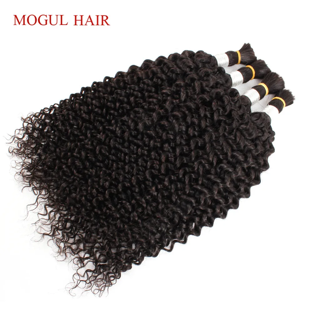 Mogul Hair Jerry Curly Hair Bulk Natural Color Indian Remy Human Hair Extensions 4 Bundles Dark Brown Braid in Hair Bulk Mogul Hair Jerry Curly Hair Bulk Natural Color Indian Remy Human Hair Extensions 4 Bundles Dark Brown Braid in Hair Bulk