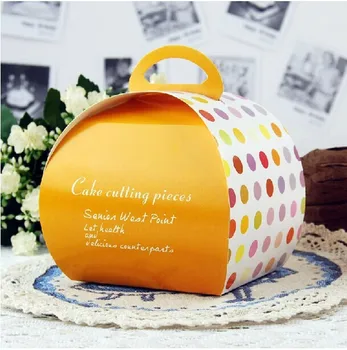 

9*9*7.5cm 4 colors Handheld Cupcake paper boxes and packaging for wedding, festival party,200pcs/lot.Free shipping