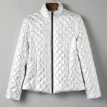 Women Winter Silver Down Jacket Slim Long-Sleeve Basic Padded Jacket Female Winter Casual Parkas Outerwear Short Quilted Coat Women Winter Silver Down Jacket Slim Long-Sleeve Basic Padded Jacket Female Winter Casual Parkas Outerwear Short Quilted Coat
