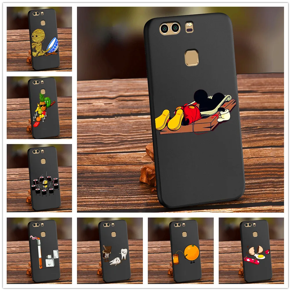 

Fun Mickey Mouse hard drive noodles tpu fundas cover case For Huawei p8 p9 p10 p20 p30 lite p8lite2017 p9lite2017 coque shell