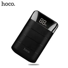 HOCO 10000mAh Power Bank Universal External Battery Backup Mobile Phone Charger With Dual USB Ports LED lights For iphone xiaomi