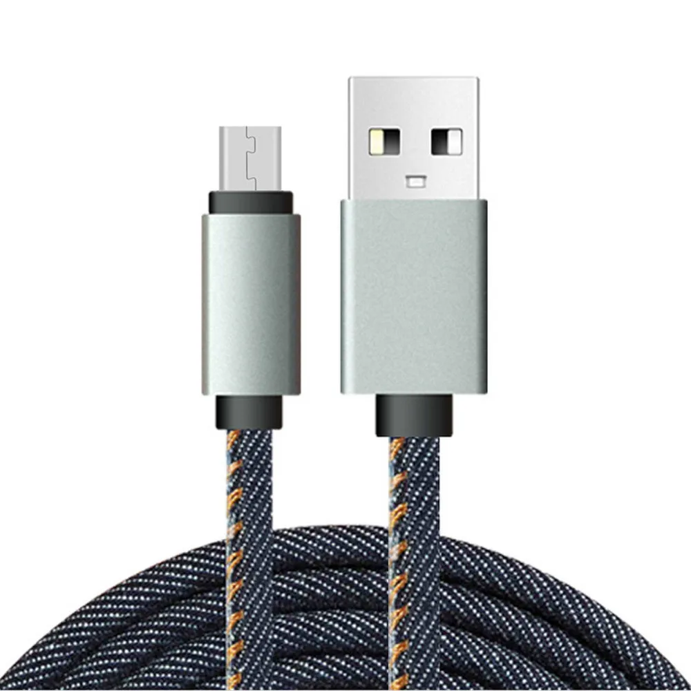 EPULA 2.1A Плетеный алюминиевый Micro USB кабель для быстрой зарядки и синхронизации