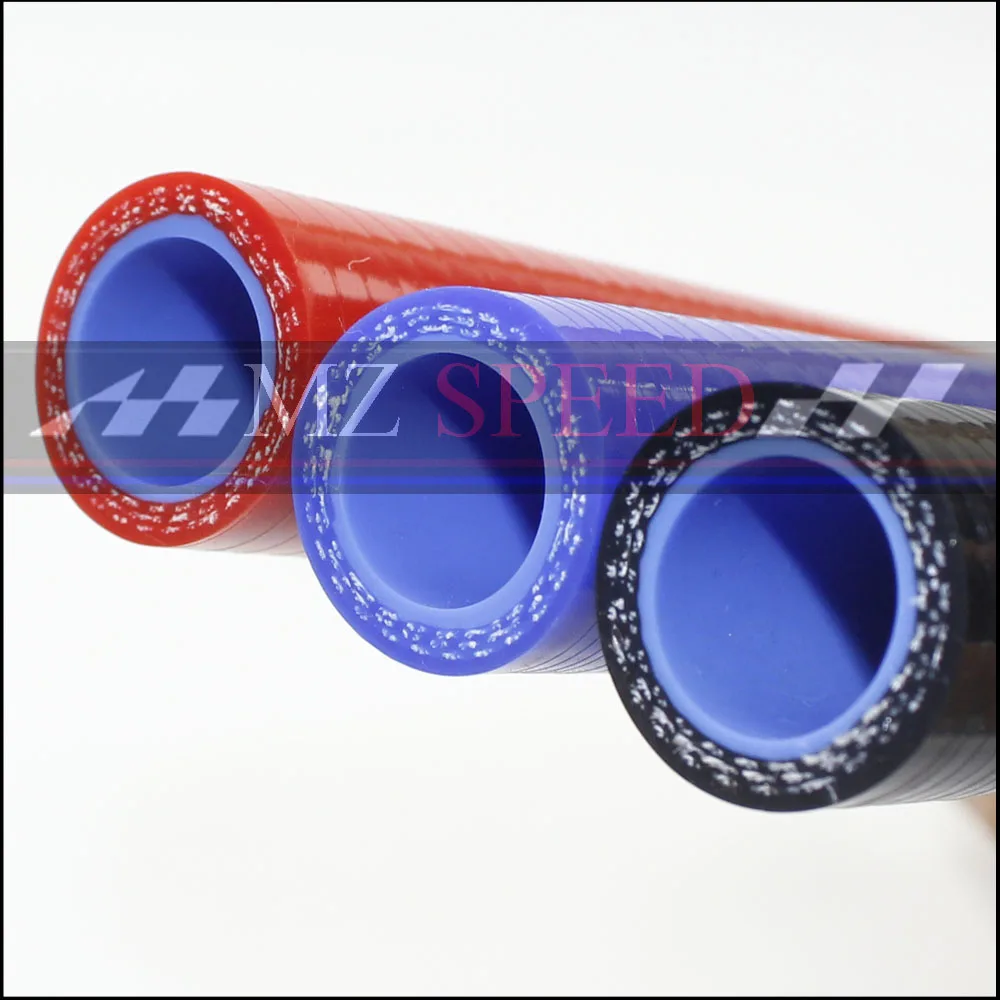 18 мм 3 слоя полиэстер 1 метр силиконовый прямой шланг синий красный силикагелевая трубка для автомобильного двигателя универсальная высокотемпературная труба