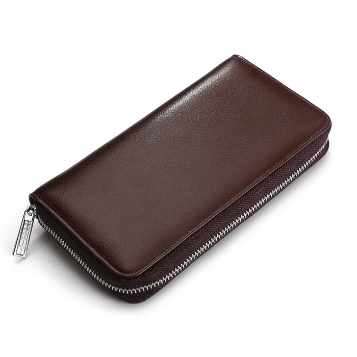 Натуральная кожа функциональный чехол для карт бизнес-держатель для карт для мужчин и женщин сумка для кредитных карт для ID паспорта карты кошелек F041 - Цвет: brown
