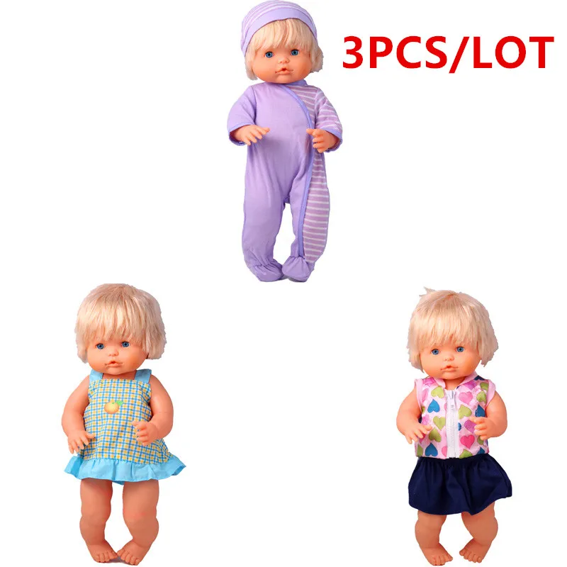 41 см кукла Nenuco одежда Ropa y su Hermanita 3 шт./лот Новая повседневная и платья для 16 дюймов