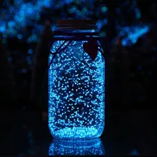 10 г флуоресцентные Частицы Игрушки светится в темноте светящиеся вечерние DIY яркая краска звезда Желая бутылка игрушки