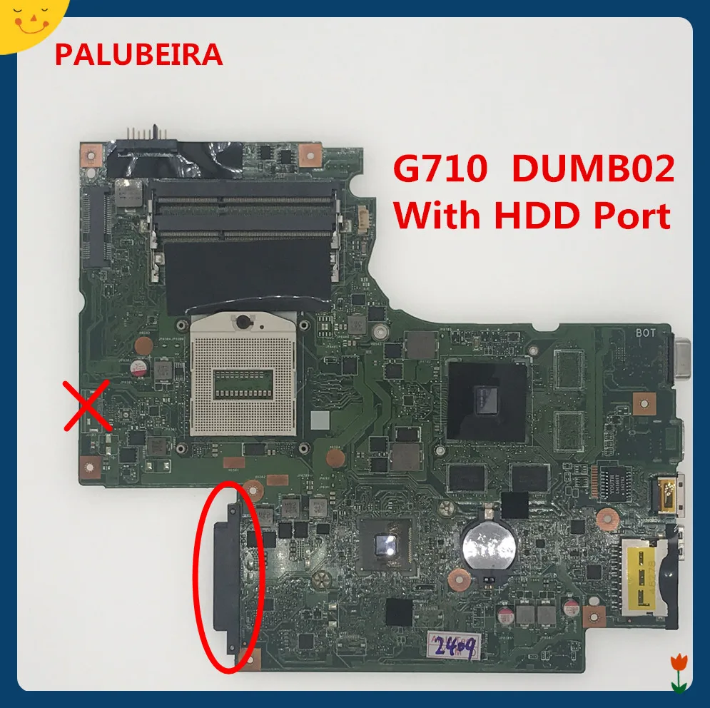 For Lenovo G710 DUMBO2 REV2.1 Mainboard with graphics card on board Test OK