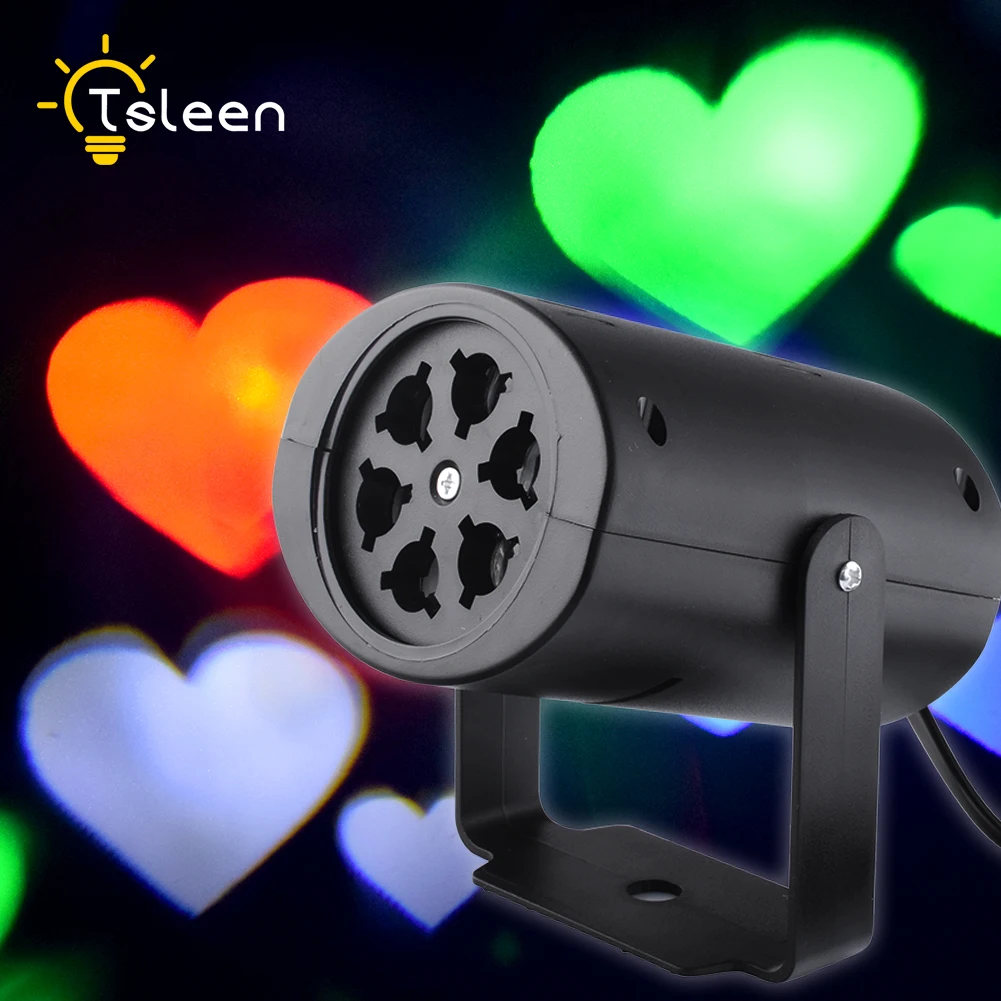 

SALE 4 Card Patterns Christmas Laser Heart Snowflake Projector Outdoor LED Disco Lights Home Garden Star Light Indoor Decoration