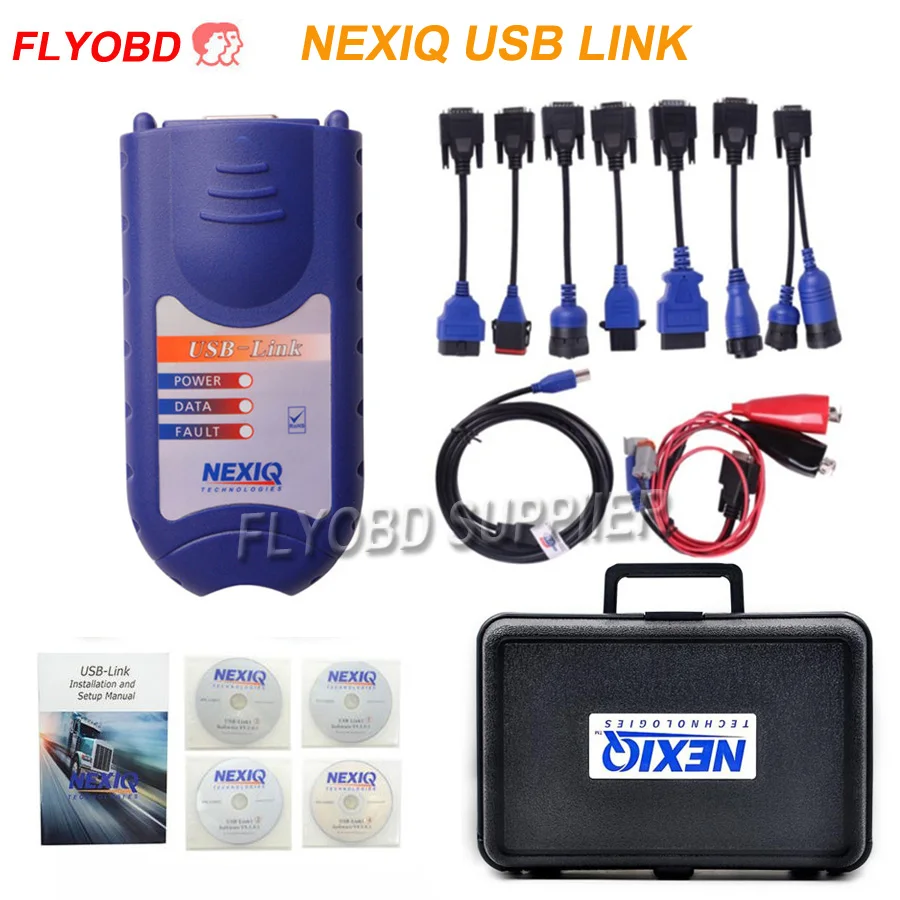 

2019 NEXIQ Heavy Duty Truck Scanner Tool NEXIQ 125032 USB Link obd 2 Diesel Diagnostic Interface NEXIQ with all Installers