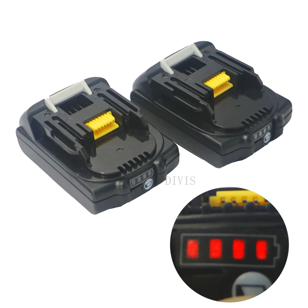2/3 шт Новый 2000mAH 2.0AH 18V BL1820 для Makita BL1820B 2 BL1830 BL1815 с датчик светодиода универсальный литий ионный аккумулятор дрель пила LXT|Перезаряжаемые батареи| | АлиЭкспресс