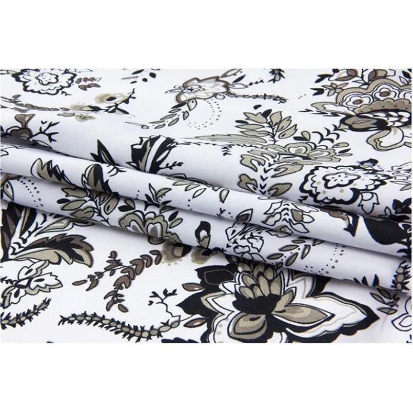 New Fashion Men Summer Leisure Men Suit Casual Slim Stand Collar Printing Short Sets Casual Daily Brief Two Pieces Sets #4R10 (6)