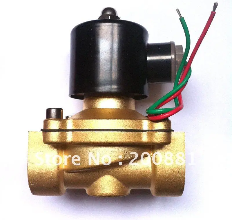 G3//4/" Entrada De Agua N//C cerrada normal Eléctrico Solenoide Válvula de latón 2Way FCD-180B