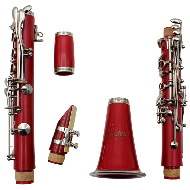 Slade Clarinet 17 Key Falling TuneB clarinette Soprano Binocular Clarinet Set Exquisite Cloth Case Reeds Woodwind Instruments