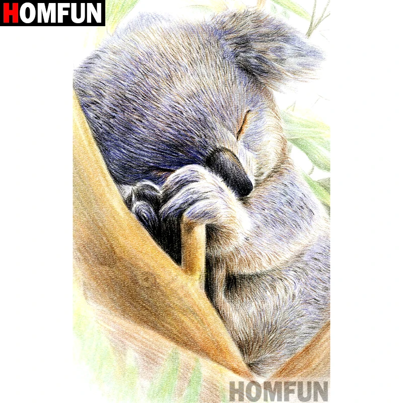 

HOMFUN Full Square/Round Drill 5D DIY Diamond Painting "Cartoon bear" Embroidery Cross Stitch 5D Home Decor Gift A15620