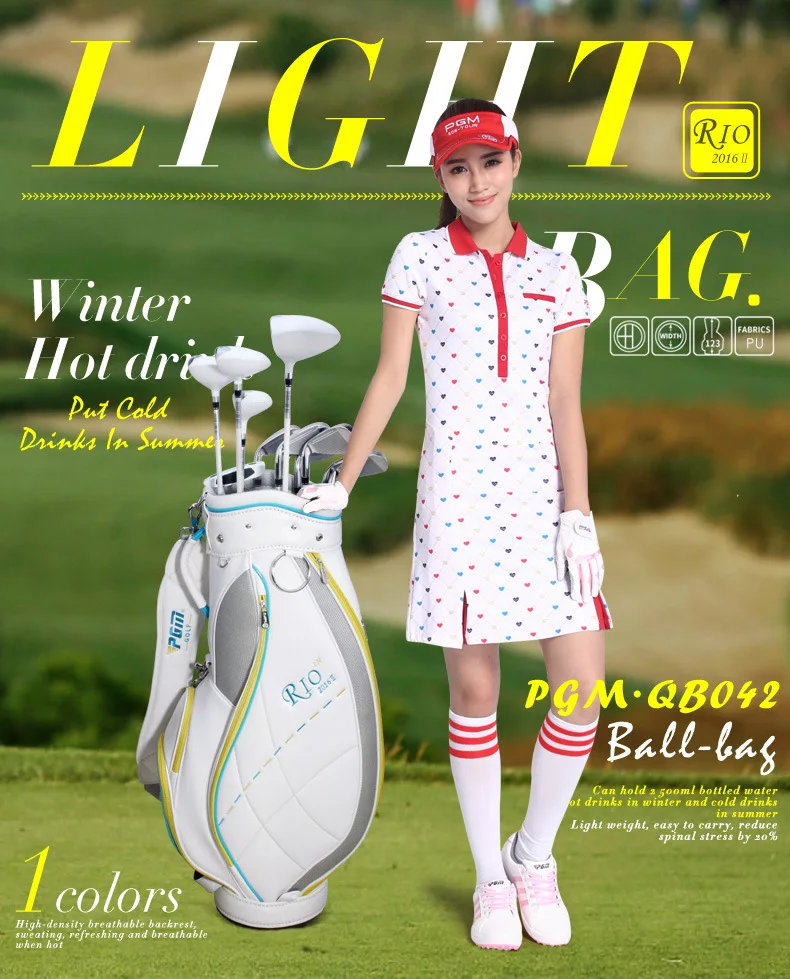 PGM сумка для гольфа Женская Ультралегкая версия портативной сумки для гольфа высокой емкости