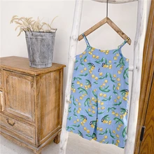 Топ и брюки для маленьких девочек; летняя модная одежда для девочек; трико без бретелек; детская одежда; домашняя одежда для девочек