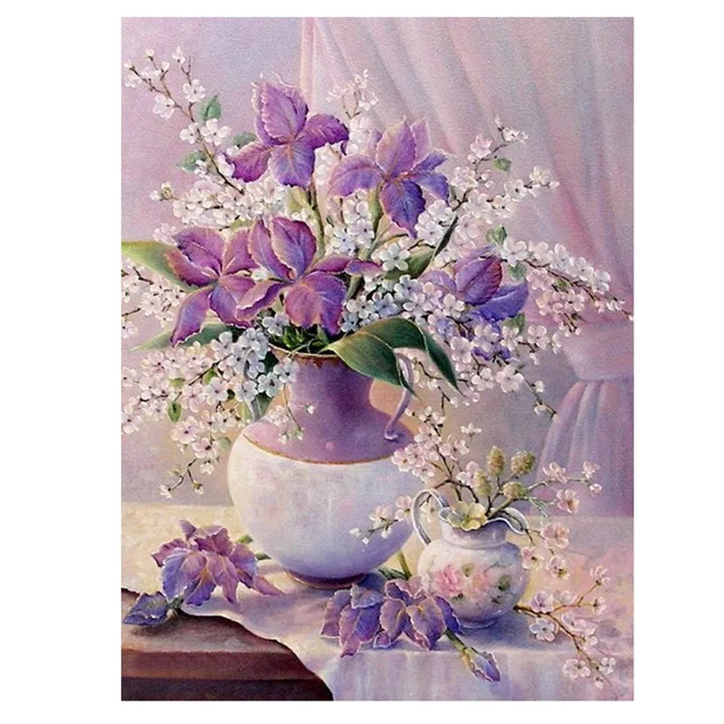 Алмазная 5D краска flowe полноразмерная/круглая вышивка крестиком мозаика