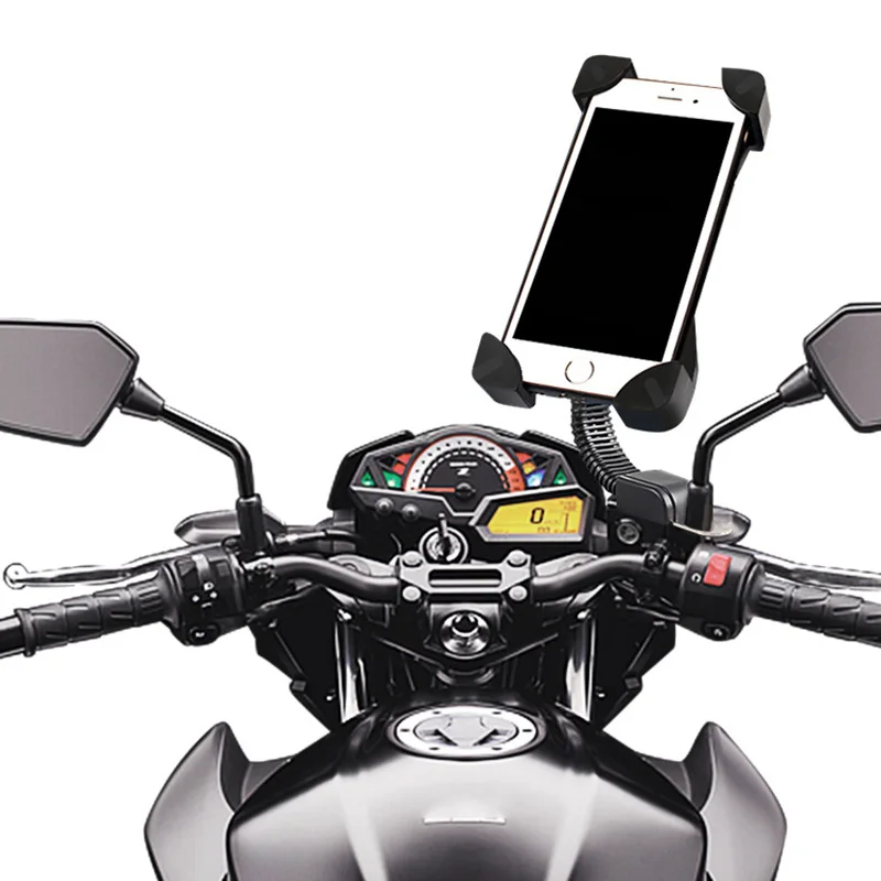 دراجة نارية حامل هاتف دراجة دعم موتو GPS سكوتر الهاتف جبل حامل الدراجة المقود كليب قوس موتو اكسسوارات