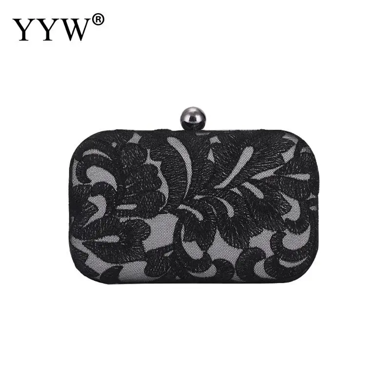 

Women'S Vintage Beaded Floral Sequined Evening Bag Wedding Party Handbag Clutch Purse Small Wedding Bag Pochette Femme Black