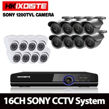 HD 16 канальный 1080 p AHD 3g wifi DVR комплект видеонаблюдения безопасности SONY наружная внутренняя камера видеонаблюдения Система 16CH DVR система