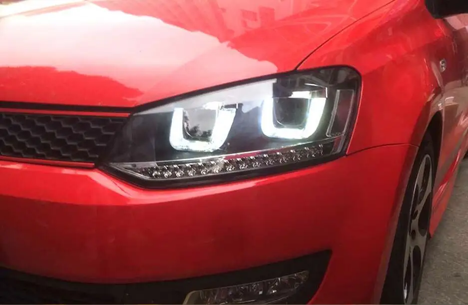 HID, 2011~, автомобильный Стайлинг для POLO фар, sharan, Golf6, routan, saviro, polo, passat, magotan, POLO Головной фонарь