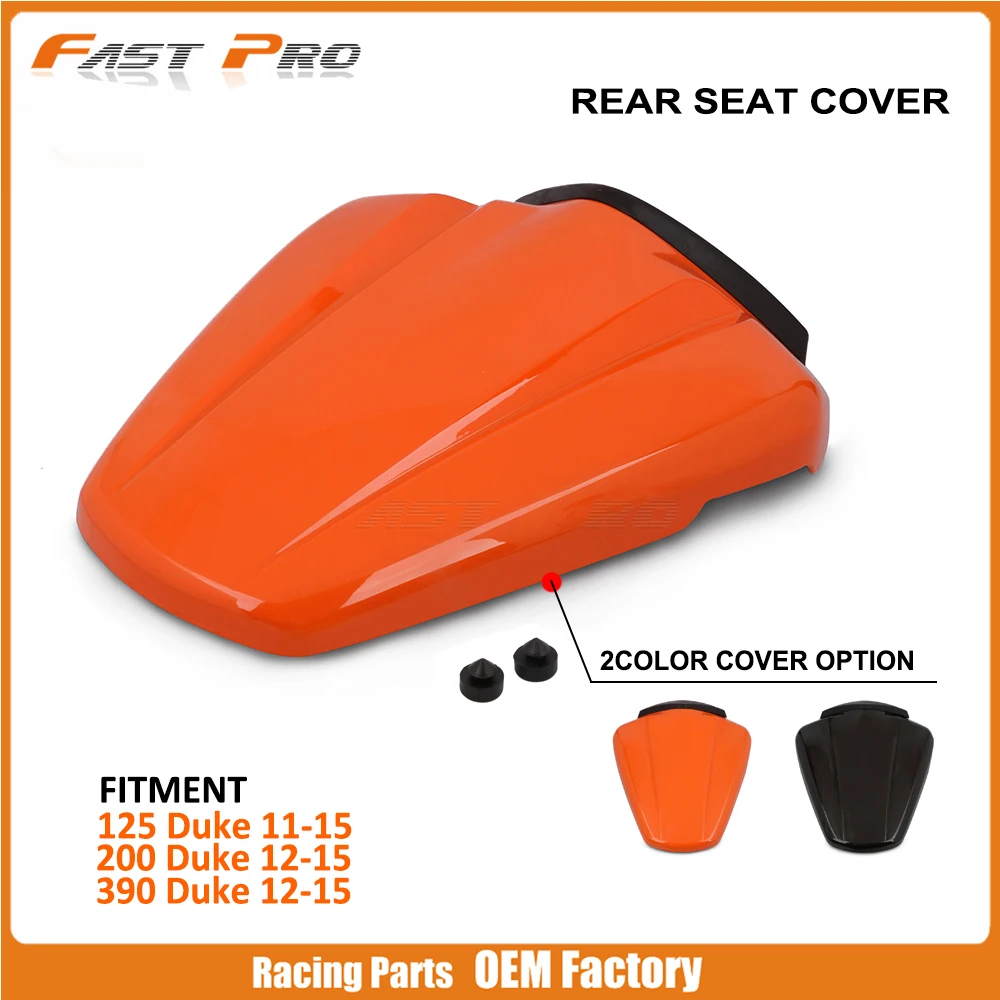 Motorcycle Plastic Rear Passenger Pillion Seat Protective Cover Cap For
