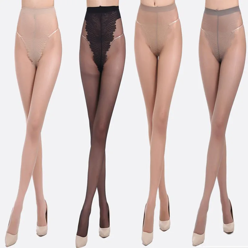 

Spring summer sexy pantyhose high elasticity tight fitting slik stockings ultrathin bikini crotch lady's no trace pantyhose