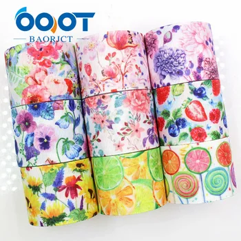 

OOOT BAORJCT G-18716-629,38 mm,10 yards flower Ribbons Thermal transfer Printed grosgrain Wedding Accessories DIY material
