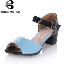 Plus Size 31 43 Mary Jane Style Buckle Up Women Sandals 2017 Sweet Open Toe Platform