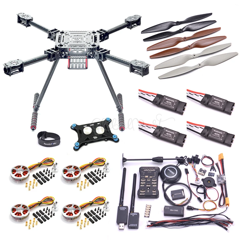 

ZD550 ZD 550 550mm Carbon fiber Quadcopter Pixhawk PX4 PIX 2.4.8 Flight Control set 40A OPTO ESC 5010 750KV / 3508 580KV Motor