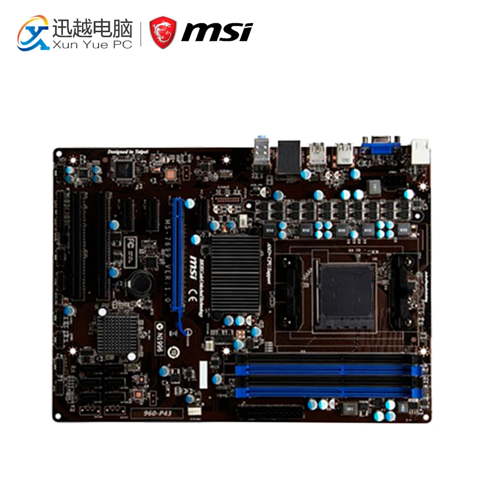 

MSI 960-P43 Desktop Motherboard 760G Socket AM3+ DDR3 32G SATA2 USB2.0 ATX
