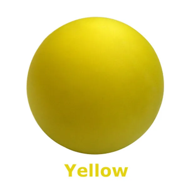 6 см мяч для Лакросса резиновый мяч для фитнеса хоккейный твердый массажный мяч релаксационная терапия Rehab инструмент массаж всего тела - Цвет: Цвет: желтый