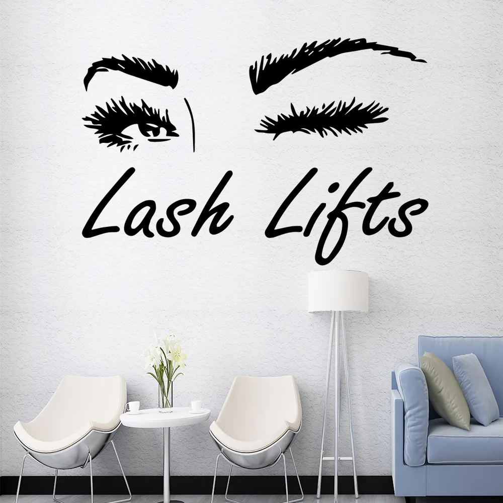

Luxuriant lash lifts Wall Stickers Home Decor Girls Bedroom Sticker For Living Room Bedroom Decal Mural