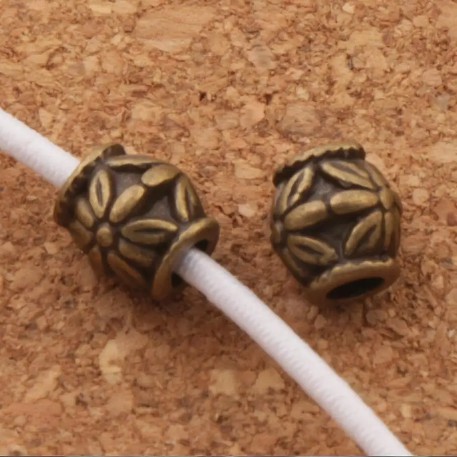 

Daisy Bail Style Tube Beads Spacers Jewelry Findings L520 47pcs 6.5x6mm Antique Bronze