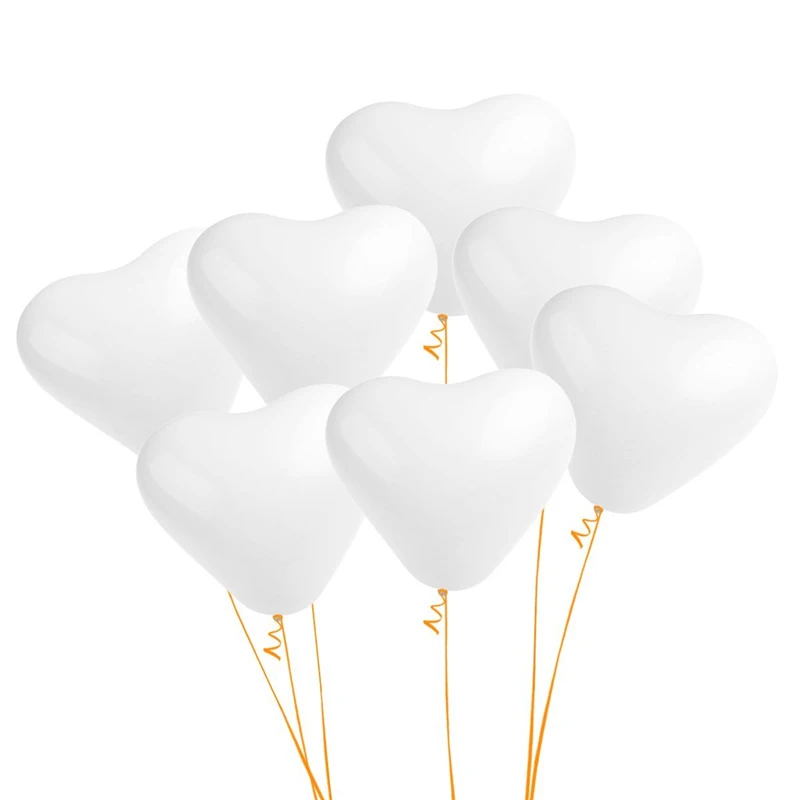 10 шт./лот, 12 дюймов, 2,2 г, белые латексные гелиевые шарики для свадебного украшения, дня рождения, вечеринки
