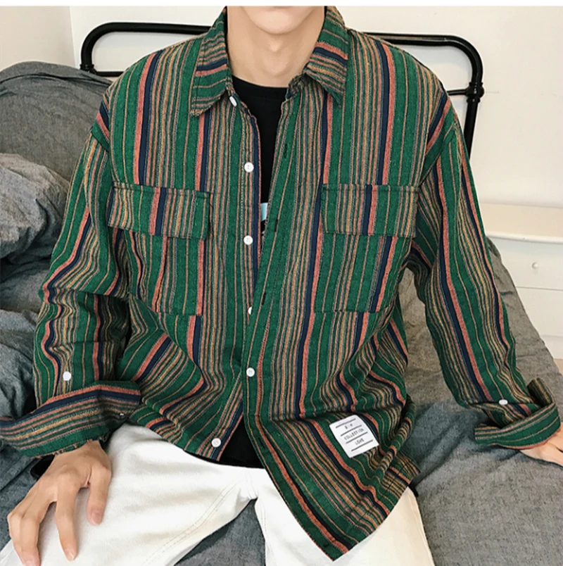 Streetwear Punk Rave Fashion Vestido Man Blouse  (3)