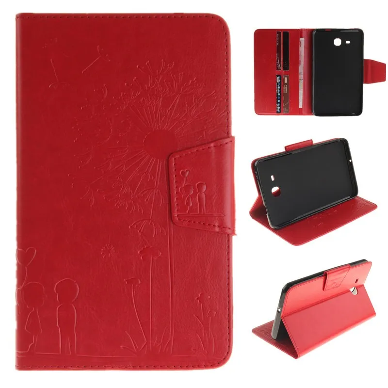 Lovers Dandelion For Samsung Galaxy Tab A 7.0 Case SM-T280 SM-T285 T28 Case Tablet Case PU Leather Flip Wallet Stand Embossing (79)