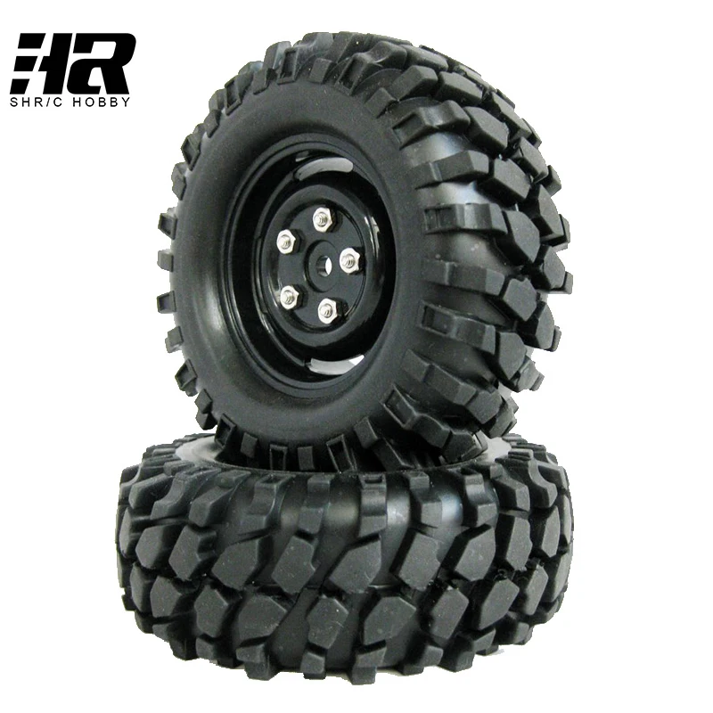 4pcs lot 1 9 Tires 96mm Wheel 12mm Hex Hub For RC 1 10 Rock Climbing